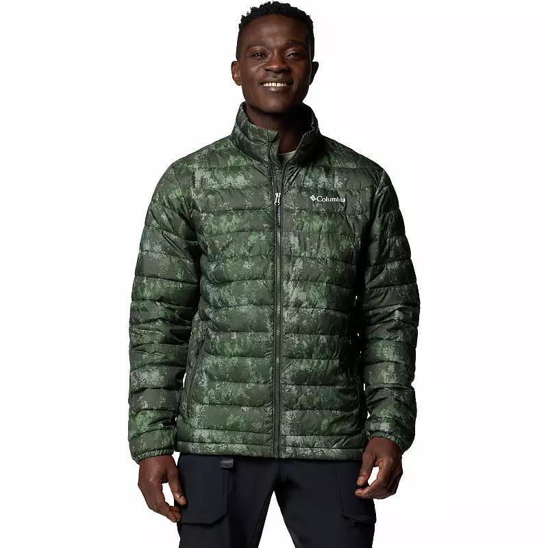 Men's Columbia Powder Lite II Jacket, Size: Medium, Greenscape Print Product Image