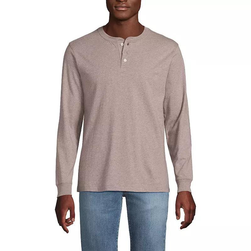 Men's Lands' End Super-T Henley,  Product Image