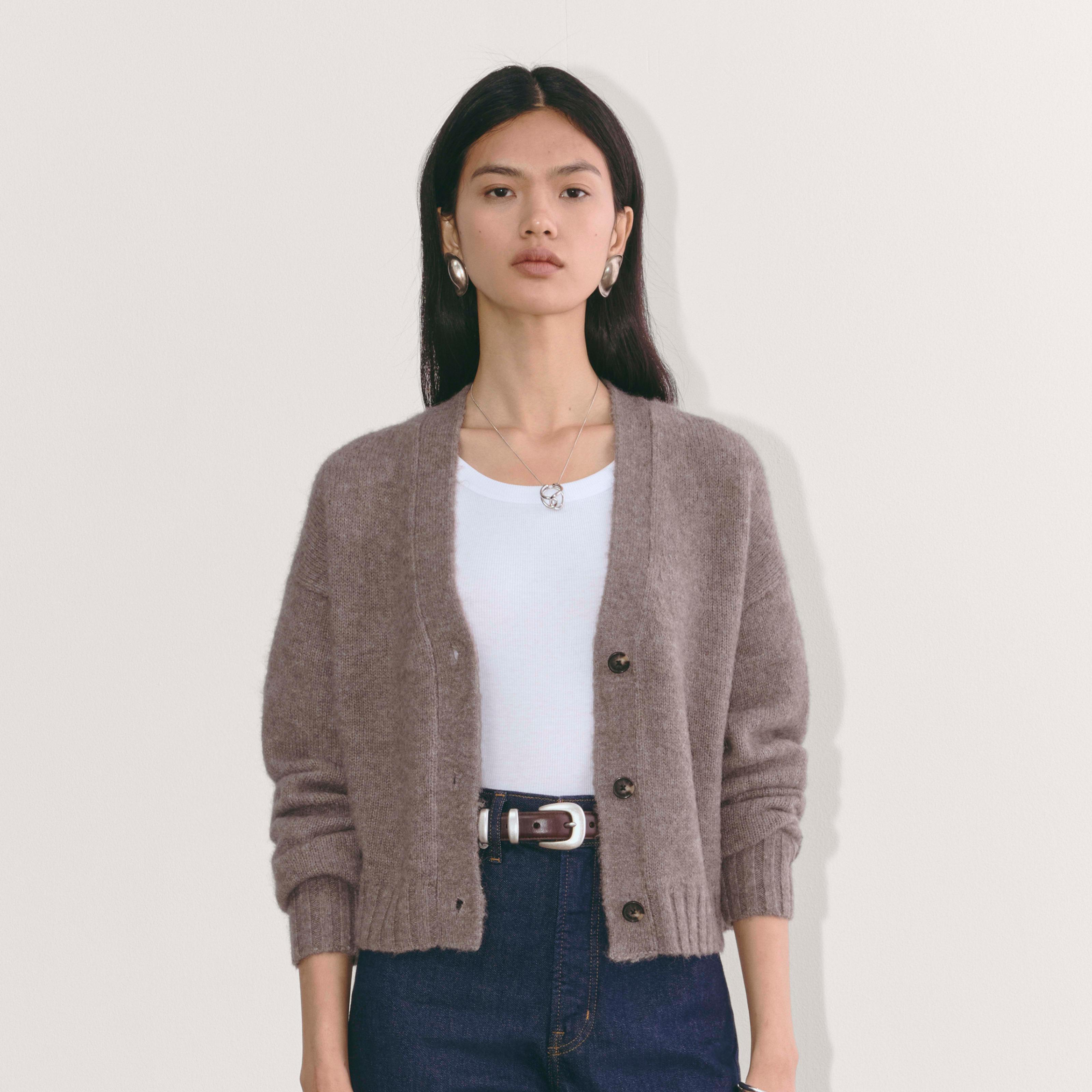 The Boxy Cardigan in Alpaca Product Image