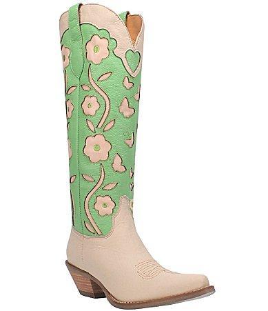 Dingo Goodness Gracious Leather Floral Tall Western Boots Product Image