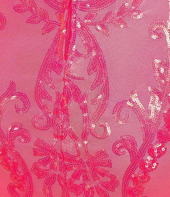 B. Darlin V-Neck Patterned Sequin Halter Dress Product Image