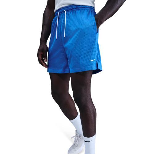 Nike Mens Nike Dri-FIT 5 Mesh Shorts - Mens White/Lt Photo Blue Product Image