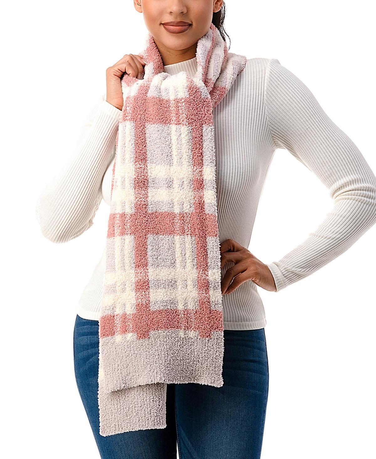 Marcus Adler Womens Ultra Soft & Cozy Plaid Scarf Product Image