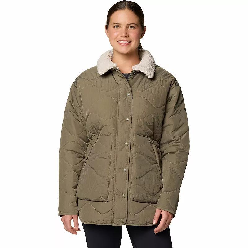 Women's Columbia Birchwood™ II Quilted Jacket, Size: Large, Stone Green Product Image