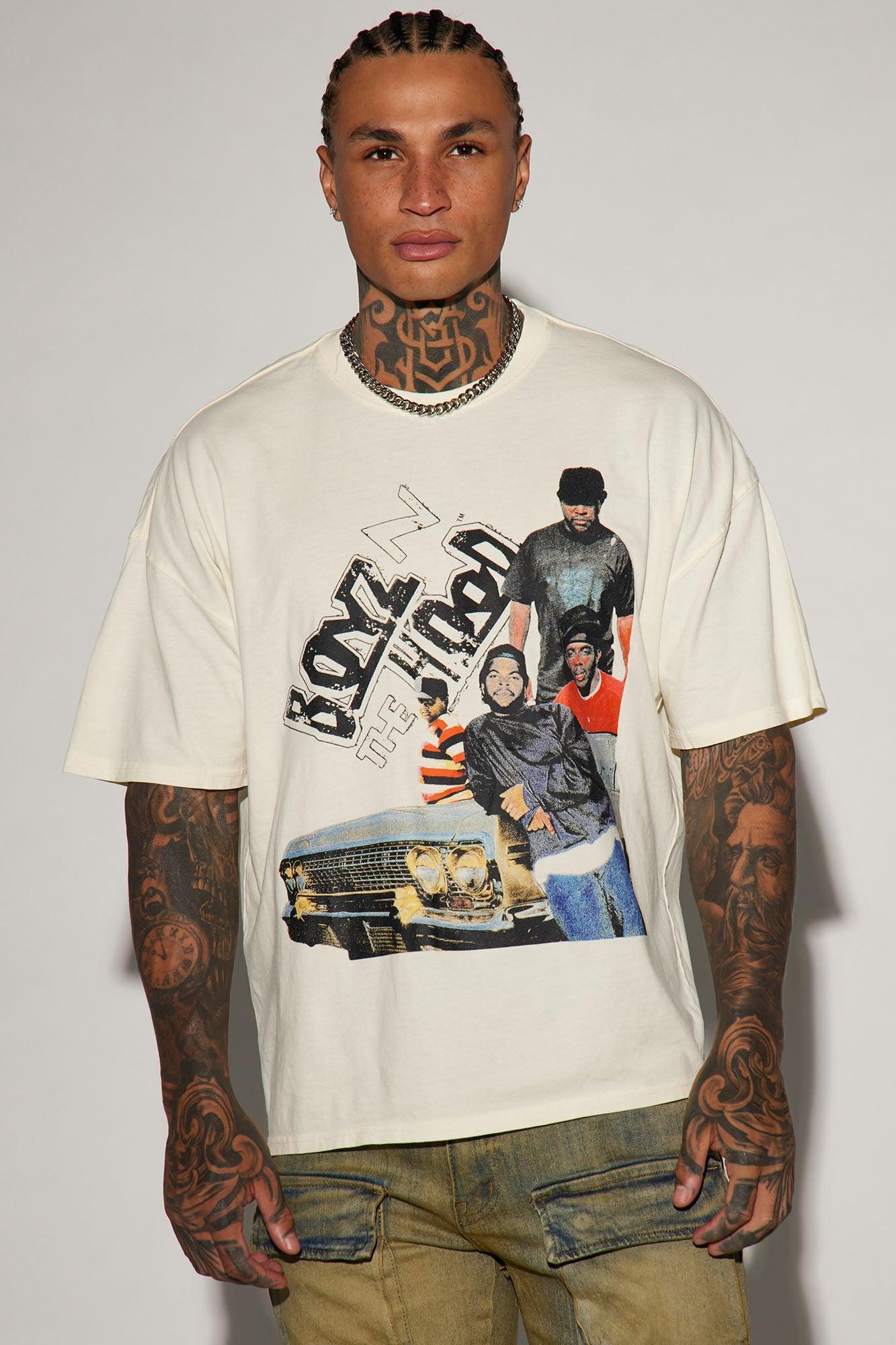 Boyz N The Hood Lowrider Oversized Short Sleeve Tee - Off White Product Image