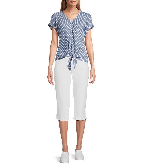 Westbound Petite Size High Rise Pull-On Capri Pants Product Image