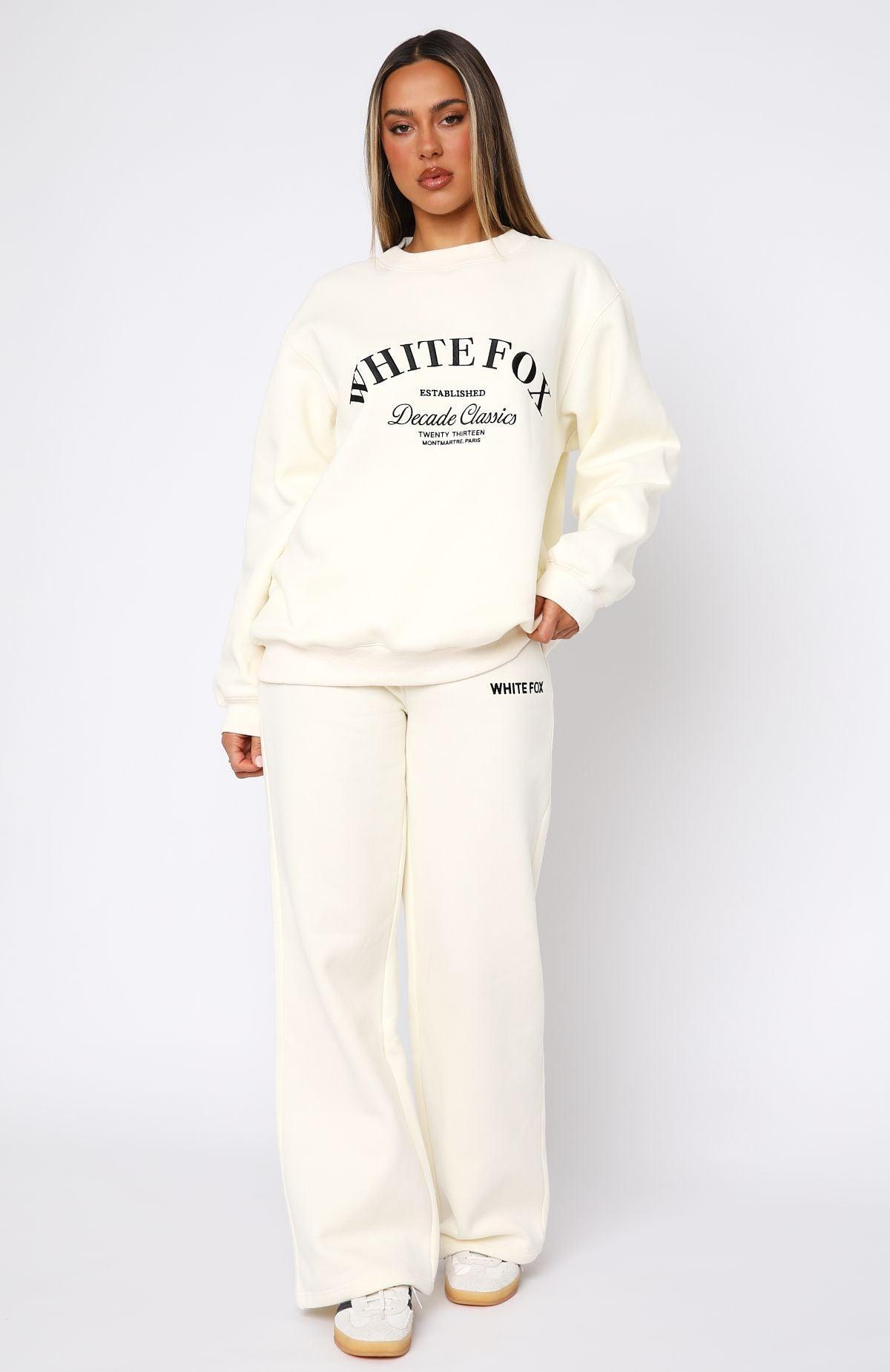 Decade Classics Essential Oversized Sweater Cream Product Image