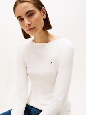 Ribbed Boatneck Top Product Image