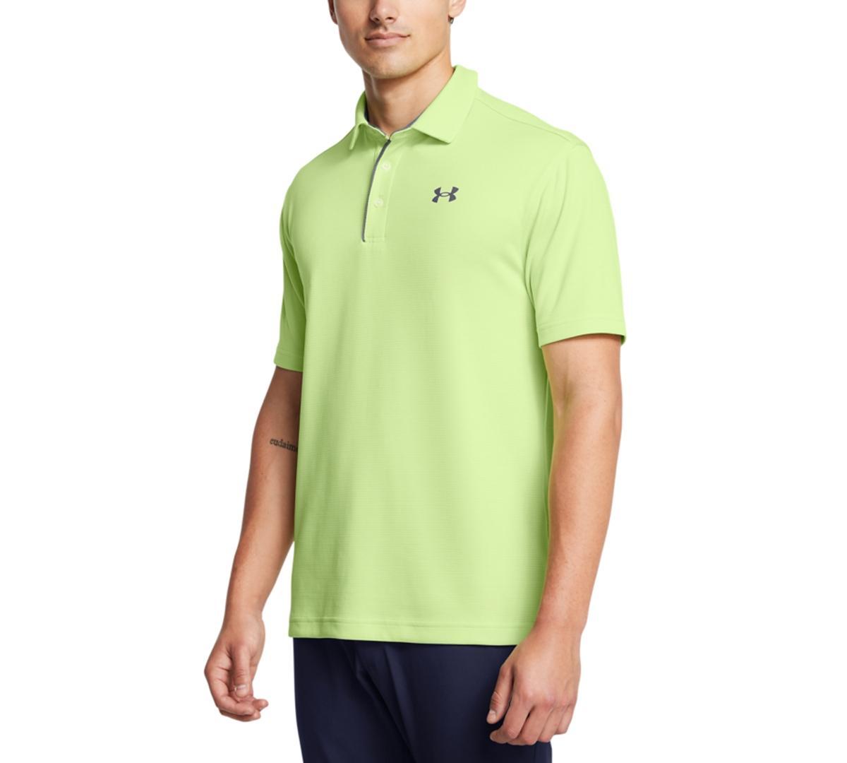 Men's Under Armour Tech Polo, Size: Small, Downpour Gray Product Image