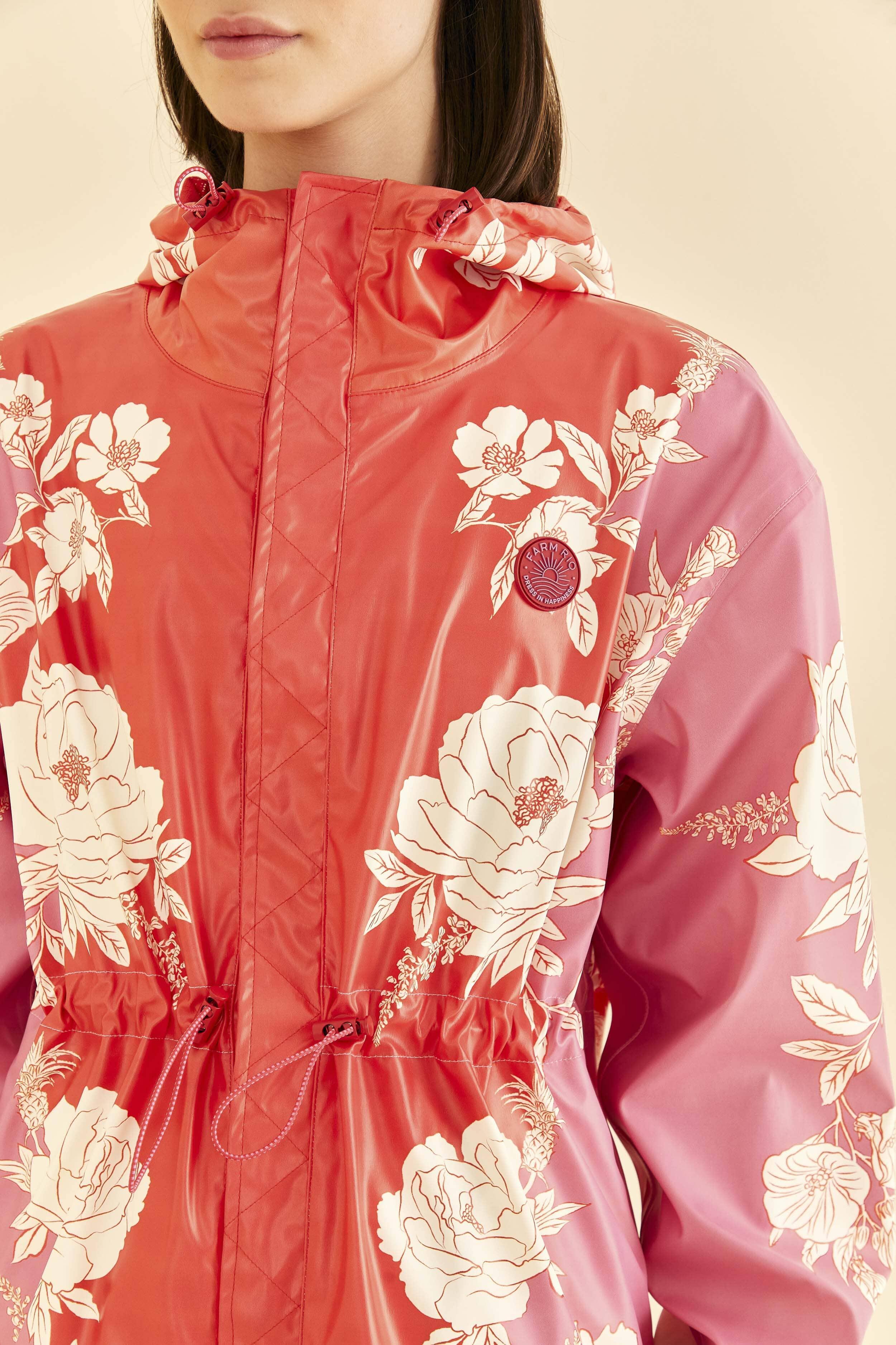 Pink Soft Garden Raincoat Product Image