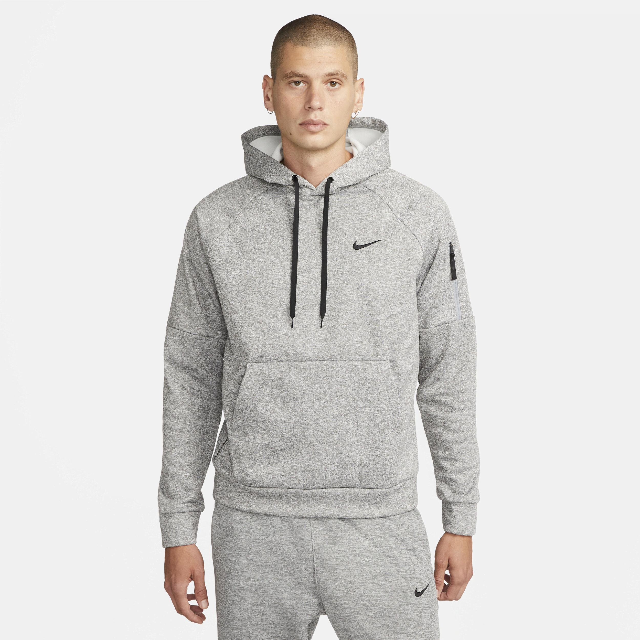 Big & Tall Nike Therma-FIT Pullover Fitness Hoodie, Men's, Size: XXL Tall, Dark Gray Grey Product Image