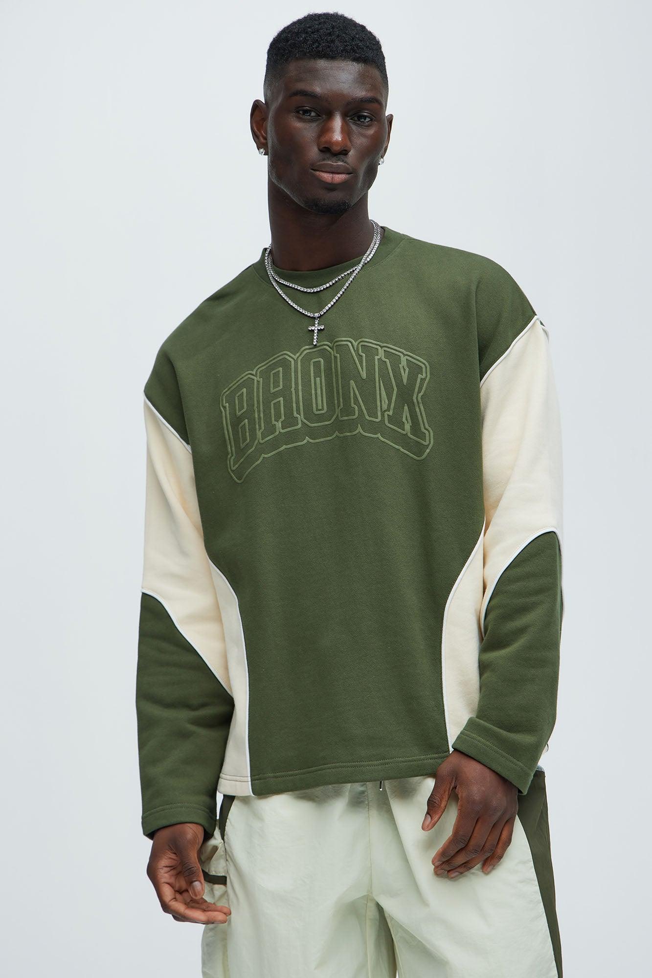 Bronx Crewneck Sweatshirt - Olive Product Image