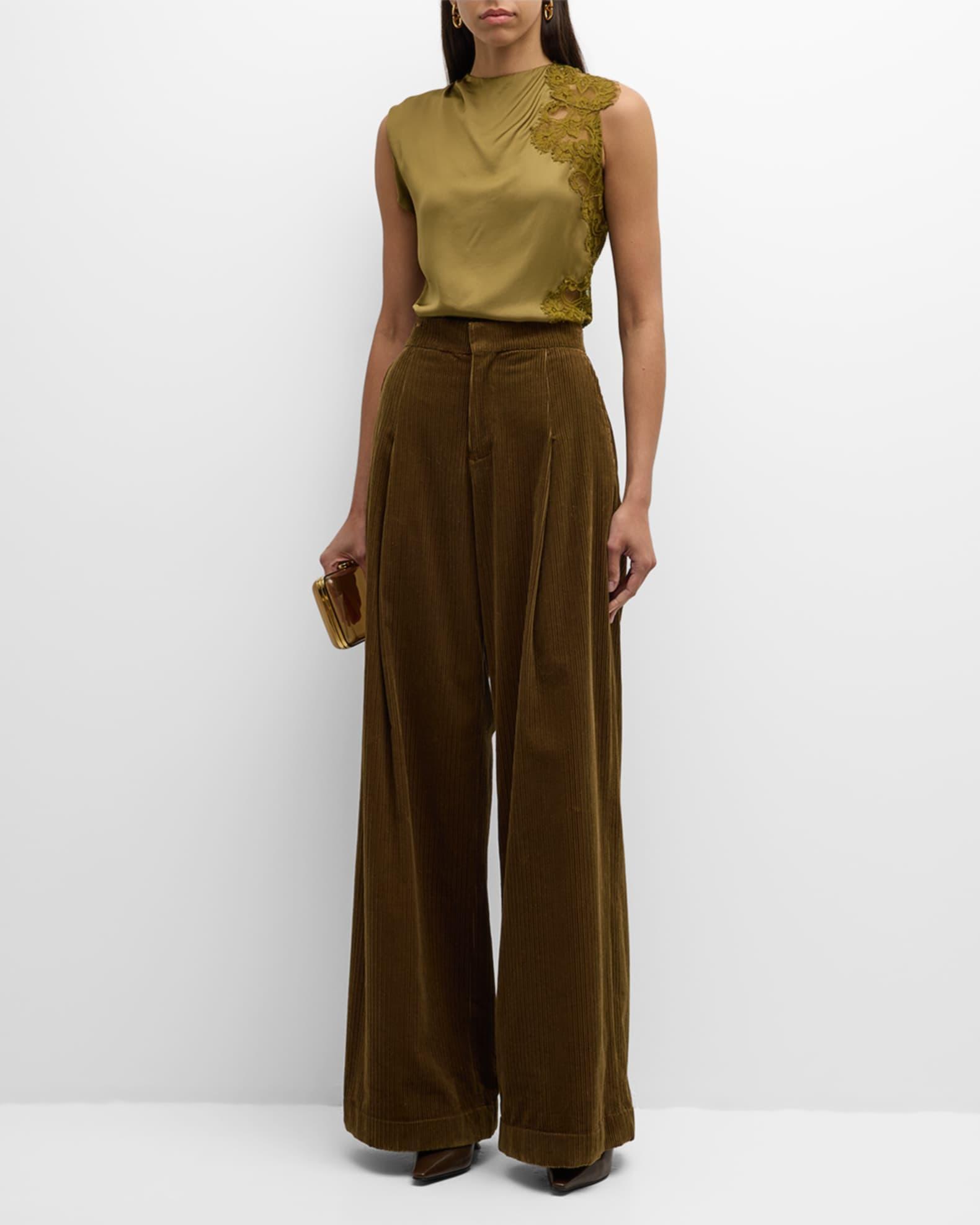 Andrew Wide-Leg Corduroy Pants Product Image