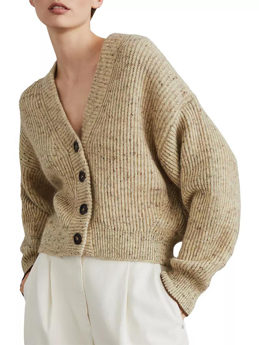 Wool, Mohair and Linen Cardigan Product Image