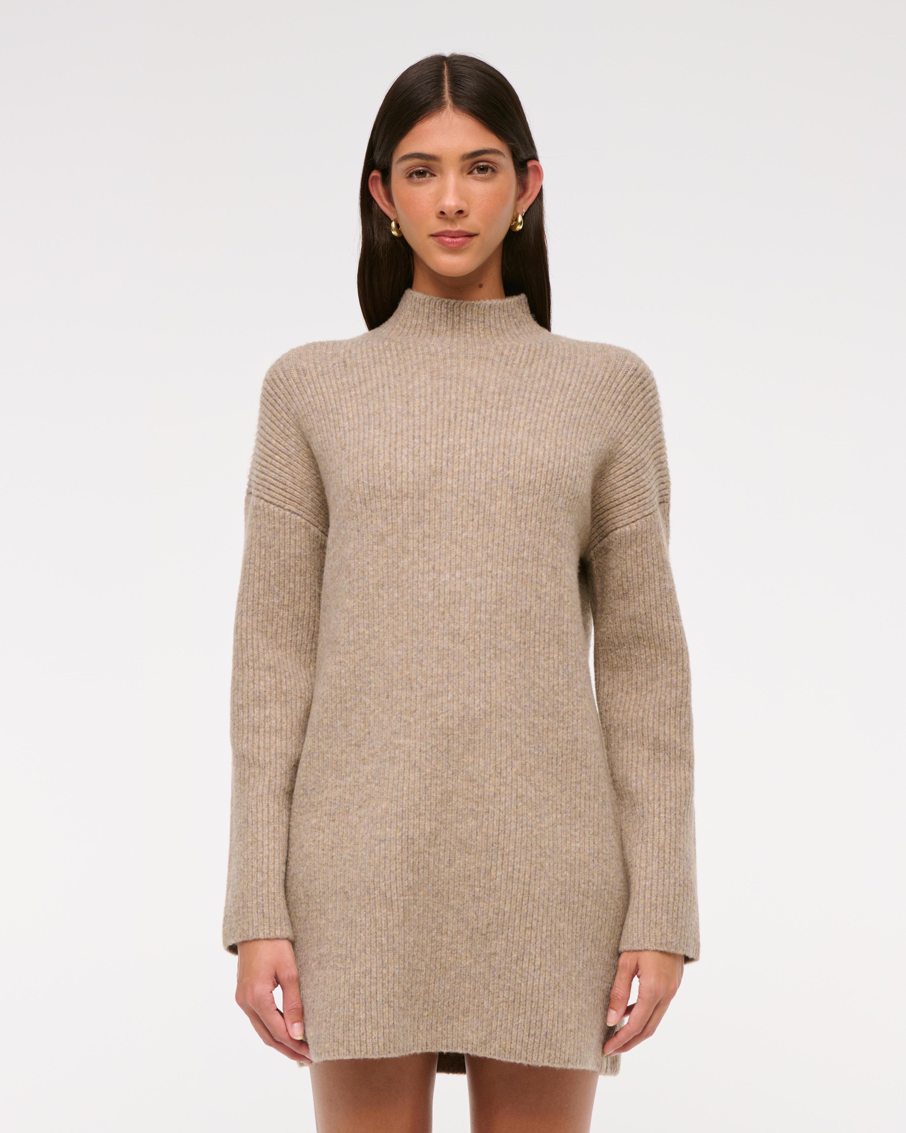 Easy Mockneck Mini Sweater Dress Product Image