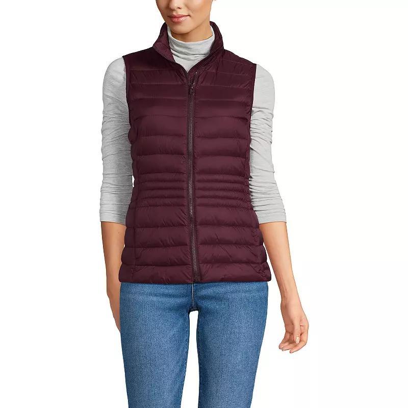 Women's Lands' End Wanderweight Packable Down Vest,  Product Image