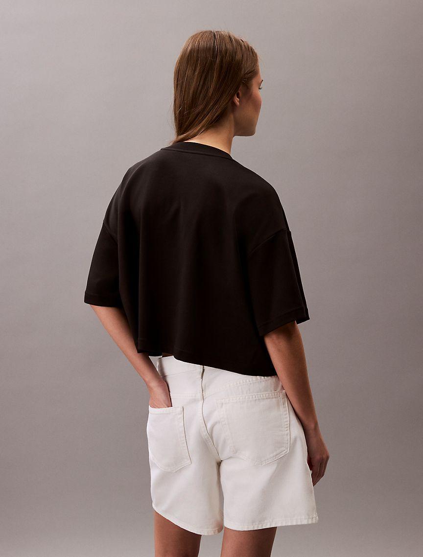 Logo Graphic Cropped Boxy T-Shirt  Product Image