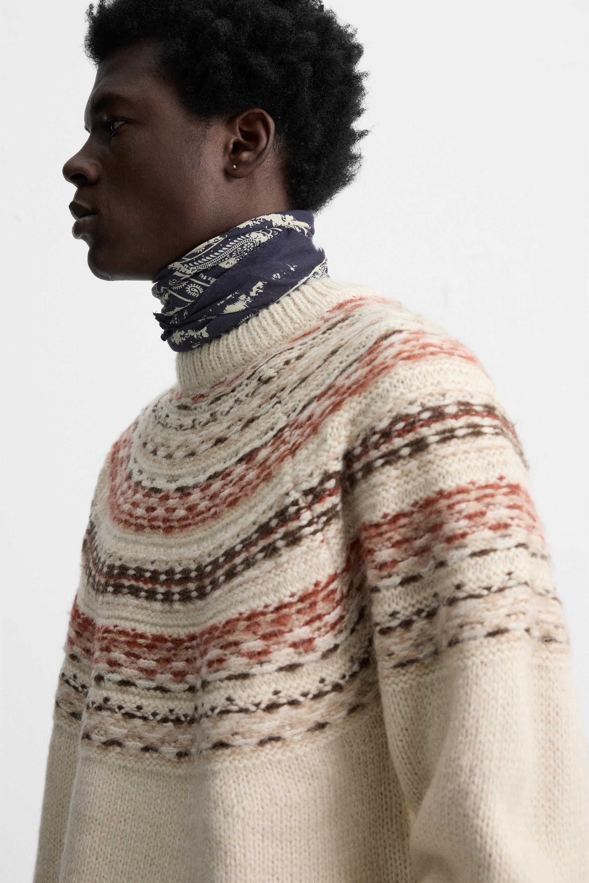 GEOMETRIC JACQUARD SWEATER Product Image