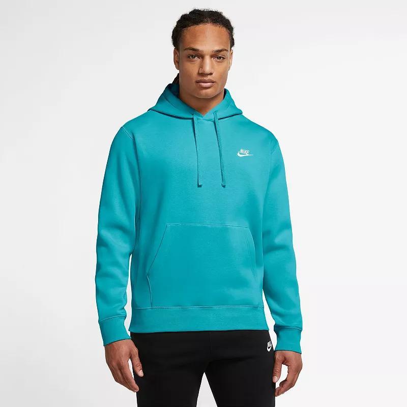 Men's Nike Sportswear Club Fleece Pullover Hoodie, Size: Medium, Grey Heather Product Image