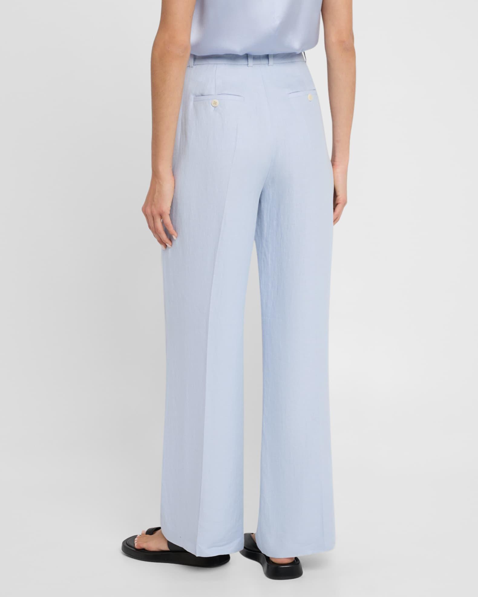 Soho Straight-Leg Linen Twill Trousers Product Image