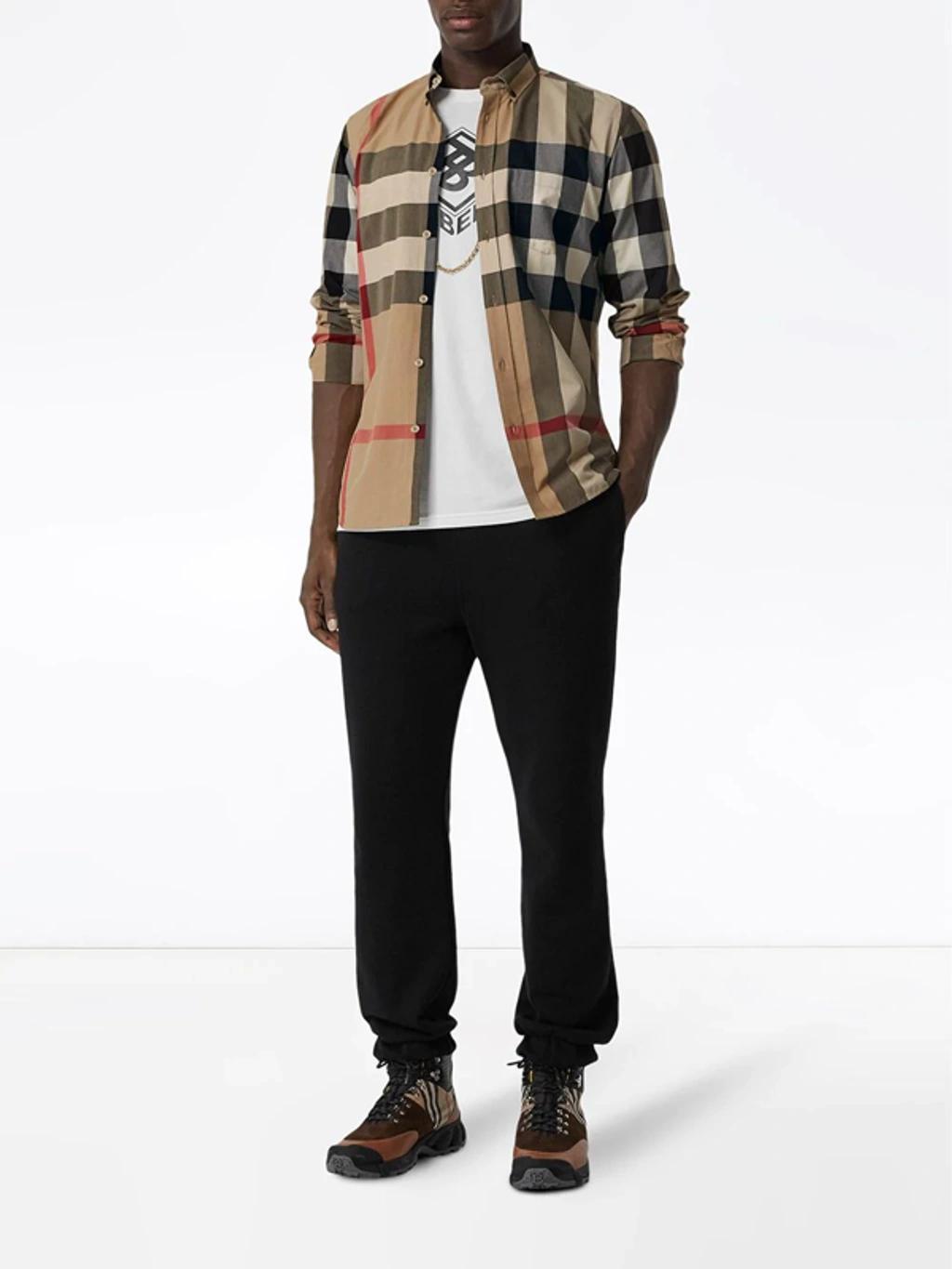 checkered cotton shirt Product Image