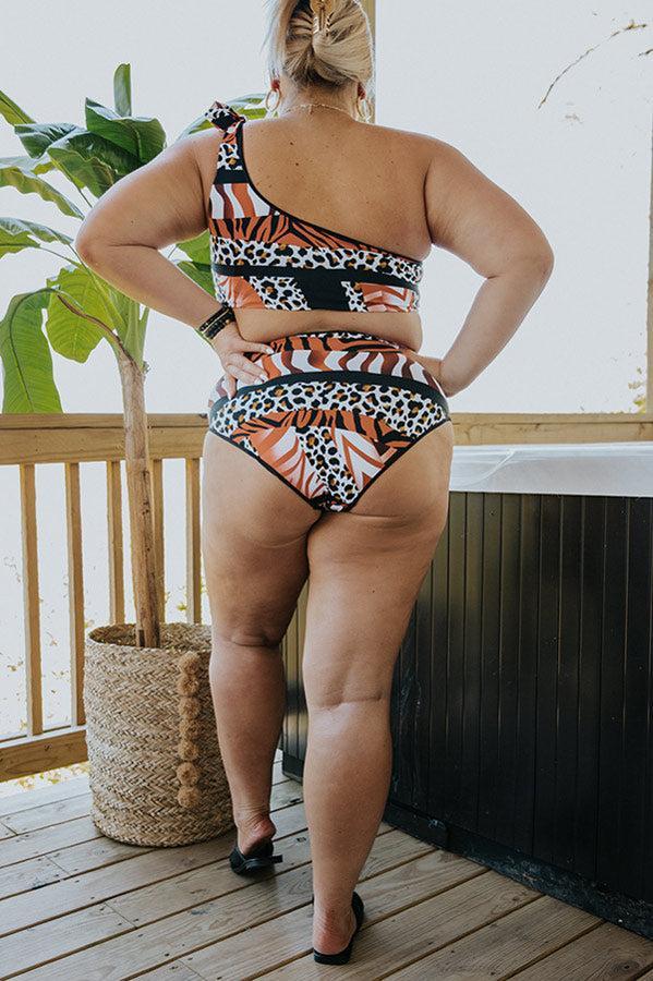 Wild Card High Waist Bikini Bottoms Curves Product Image