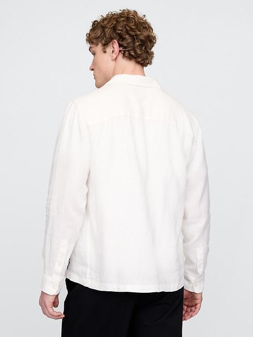 100% Linen Classic Shirt Product Image