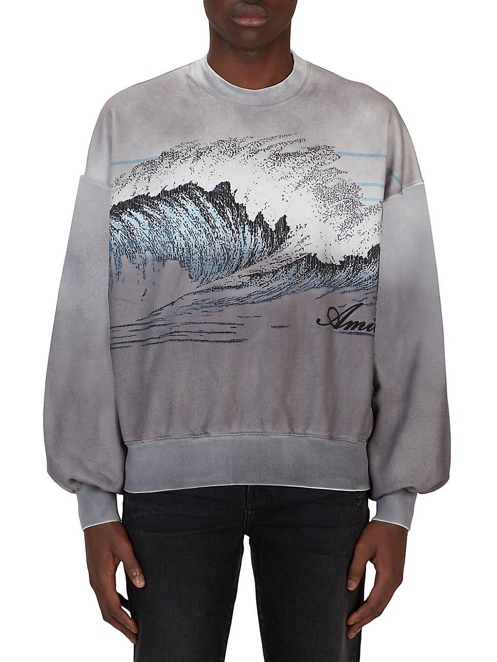 Mens Vintage Wave Oversized Sweatshirt Product Image