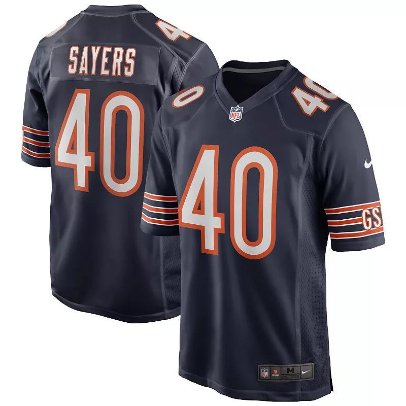 Mens Nike Gale Sayers Chicago Bears Game Retired Player Jersey Blue Product Image