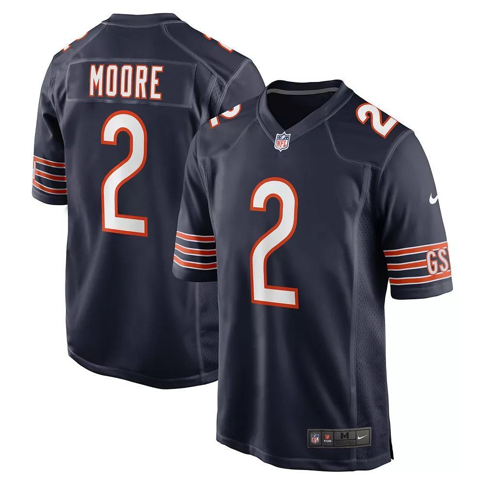 Men's Nike D.J. Moore Navy Chicago Bears Team Color Game Jersey,  Product Image