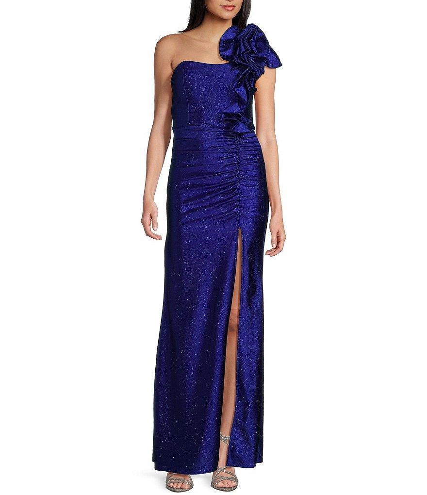 Honey and Rosie One Shoulder Mermaid Shaped Gown Product Image