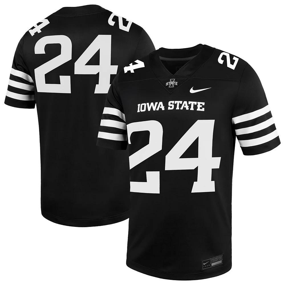 Men's Nike #24 Black Iowa State Cyclones  Alternate Game Jersey, Size: 2XL Product Image