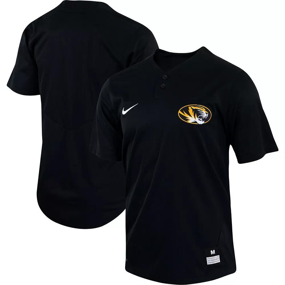 Men's Nike Black Missouri Tigers Two-Button Replica Baseball Jersey,  Product Image