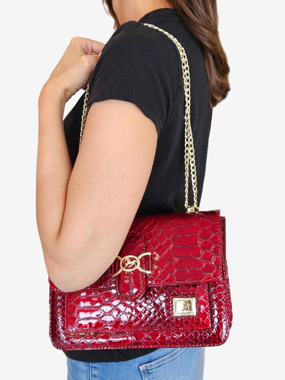 Gallop Patent Leather Shoulder Bag Product Image