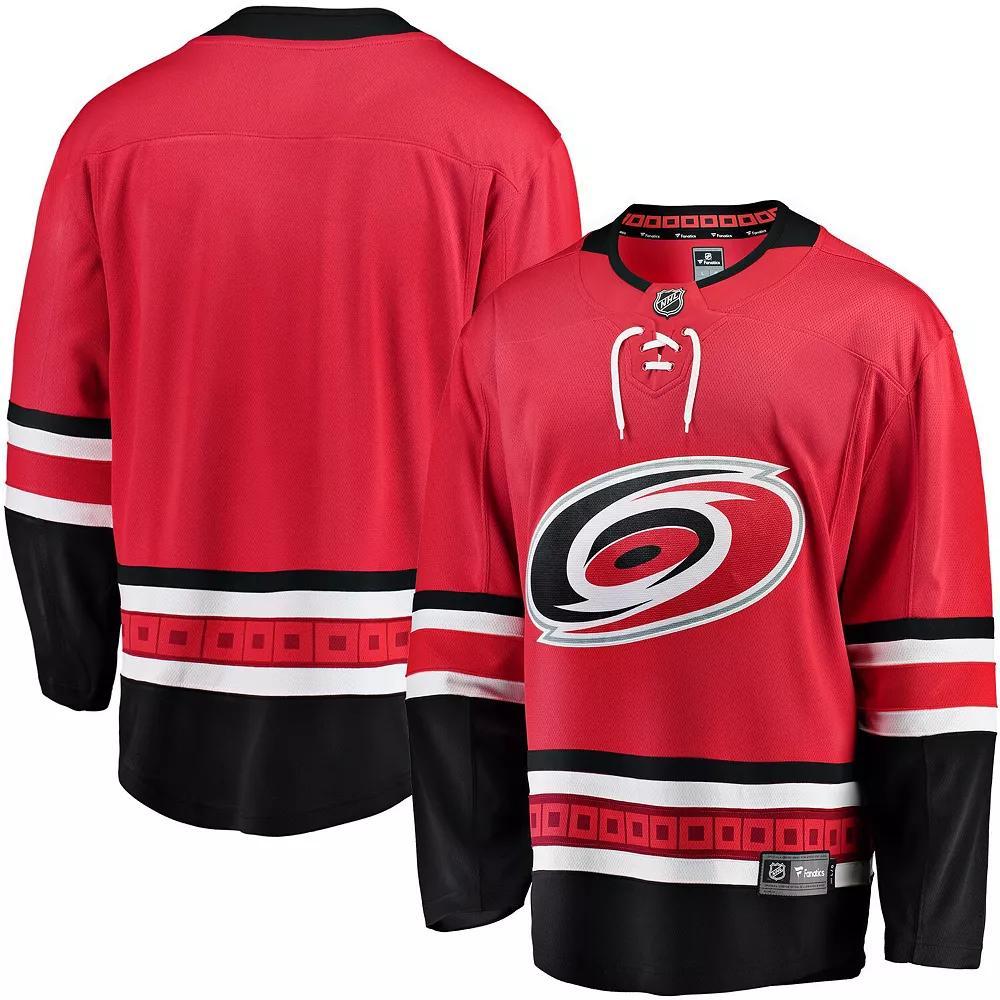 Men's Fanatics Branded Red Carolina Hurricanes Breakaway Alternate Jersey,  Product Image