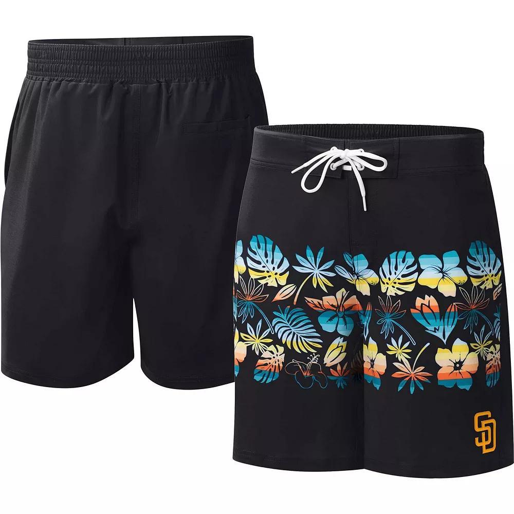 Men's G-III Sports by Carl Banks Black San Diego Padres Breeze Volley Swim Shorts,  Product Image