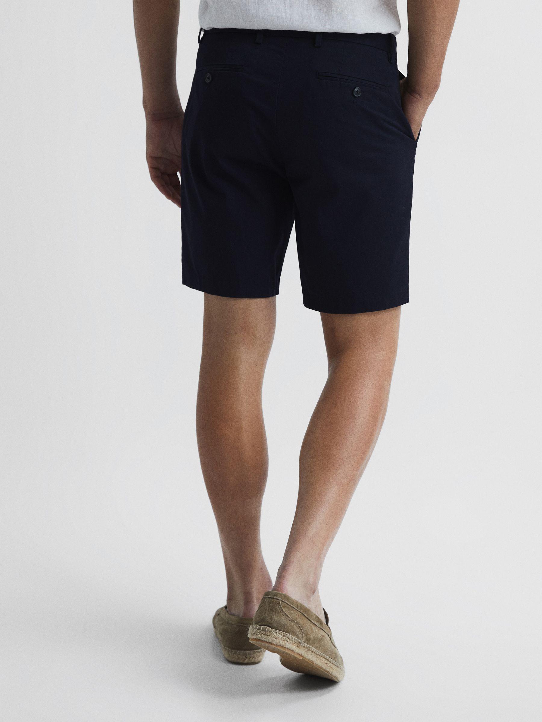 Modern Fit Chino Shorts in Navy Product Image