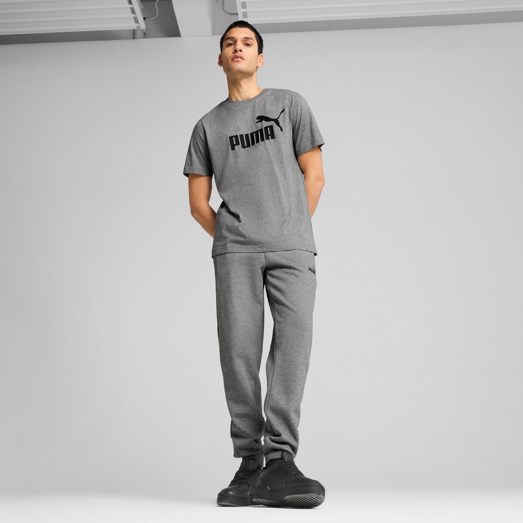 PUMA Essentials No. 1 Logo Men's T-Shirt in Grey Product Image