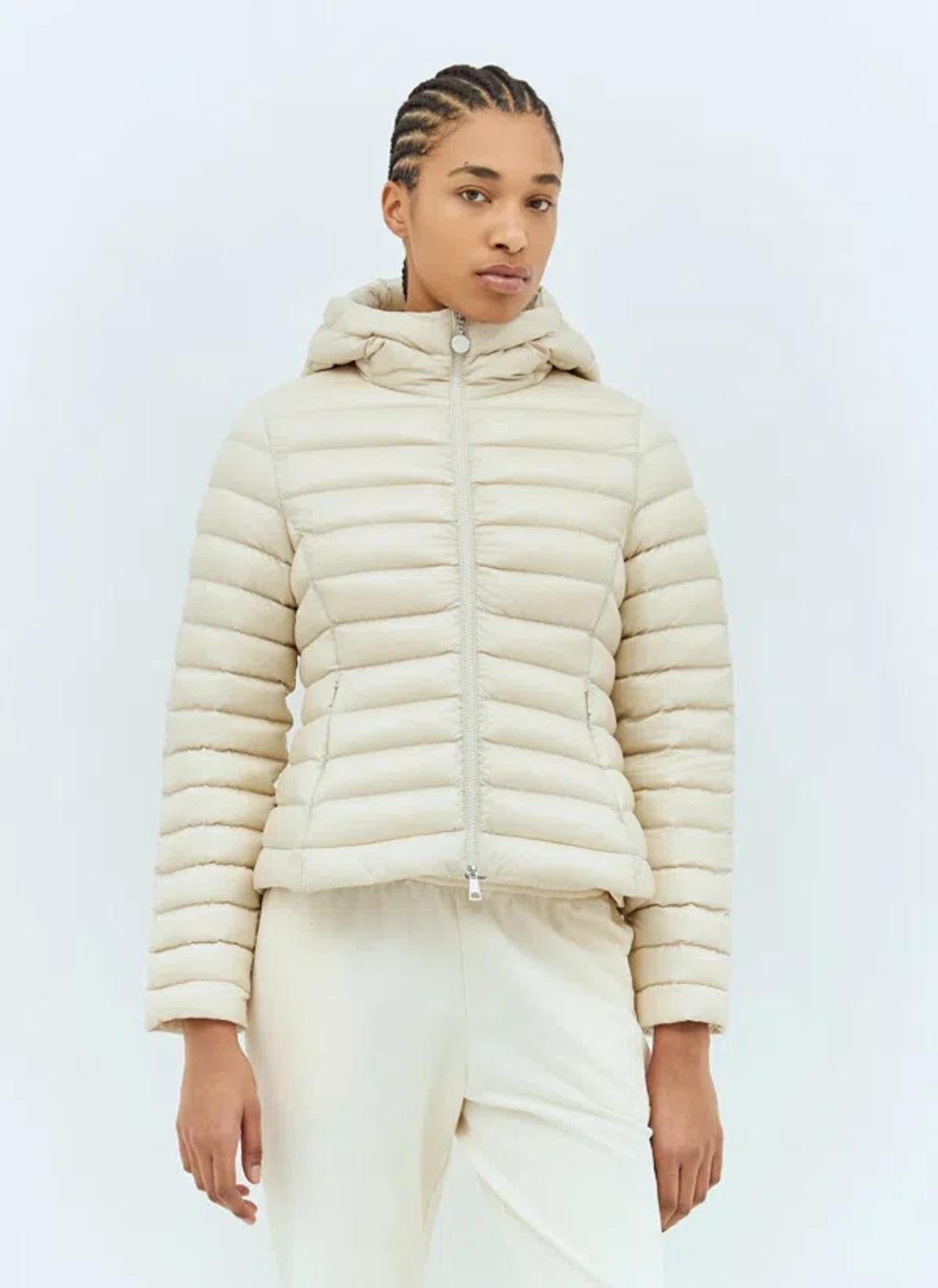 MONCLER Women Ige Short Down Jacket In Cream Product Image