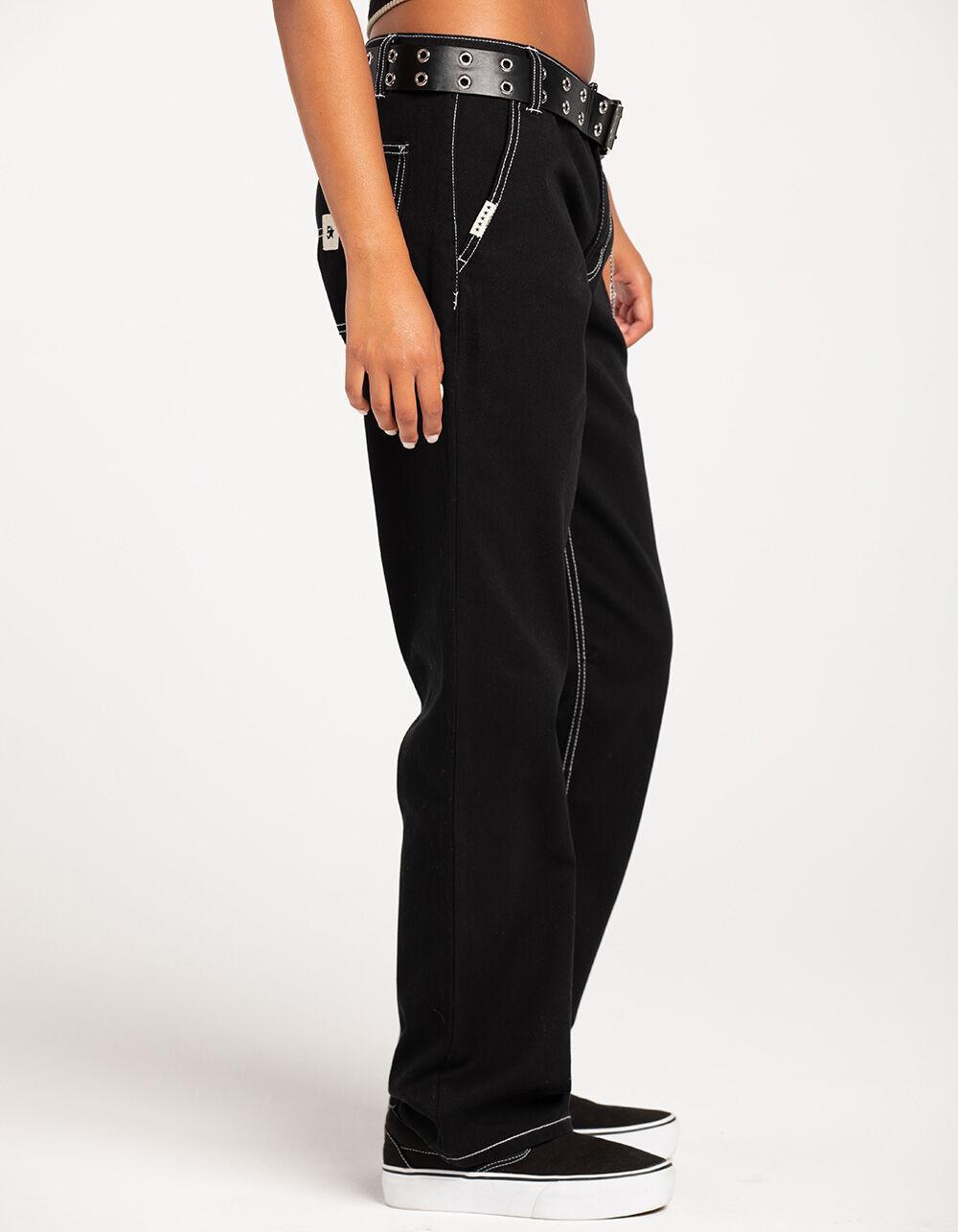 FIVESTAR GENERAL CO. Belted Service Womens Pants - BLACK Product Image