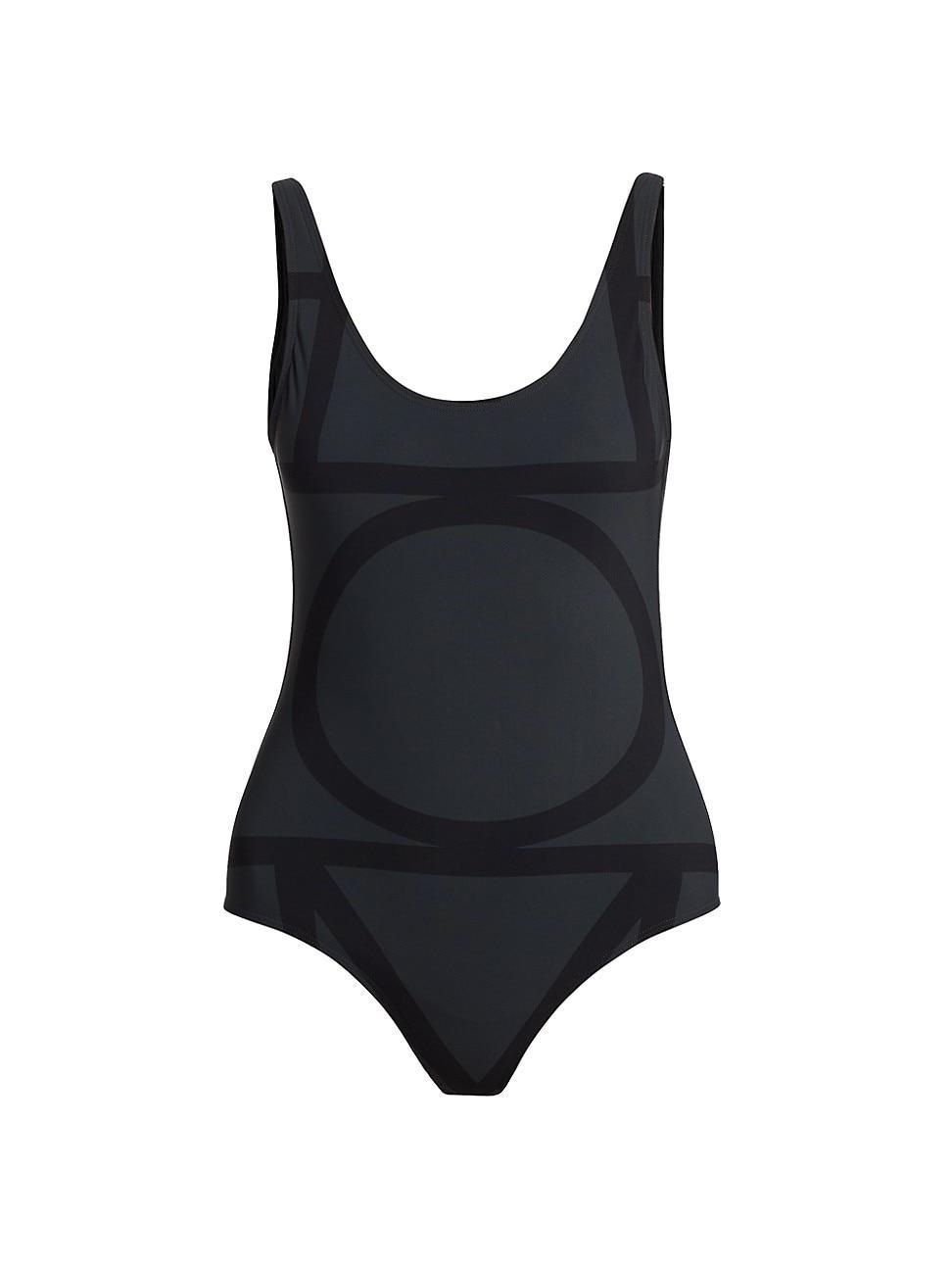 Womens Monogram One-Piece Swimsuit Product Image