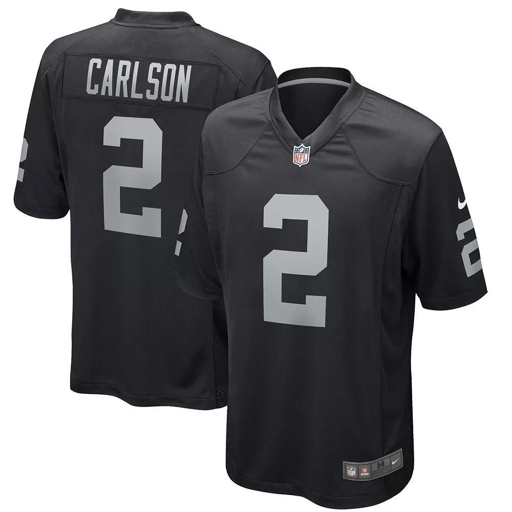 Men's Nike Daniel Carlson Black Las Vegas Raiders Game Player Jersey, Size: Medium, Lvr Black Product Image