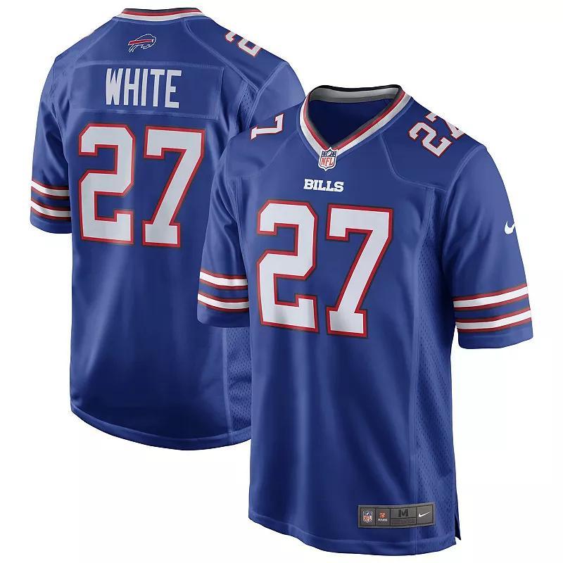 Mens Nike TreDavious White Royal Buffalo Bills Team Game Player Jersey Product Image