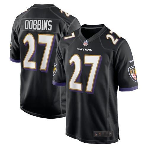 Mens Nike J.K. Dobbins Baltimore Ravens Game Jersey Product Image