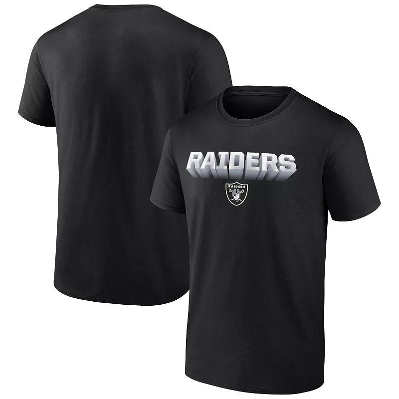 Mens Fanatics Branded Black Las Vegas Raiders Chrome Dimension T-Shirt Product Image