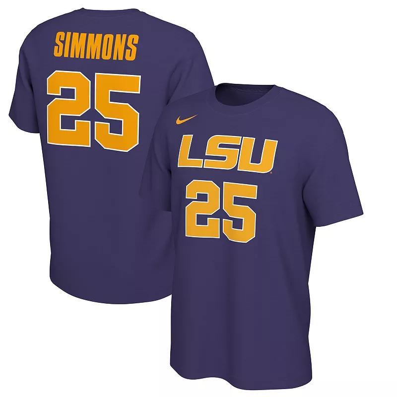 Mens Nike Ben Simmons LSU Tigers Retro Alumni Basketball Jersey T-Shirt Product Image