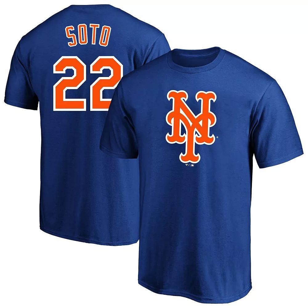 Men's Profile Juan Soto Royal New York Mets Big & Tall Name & Number T-Shirt,  Product Image