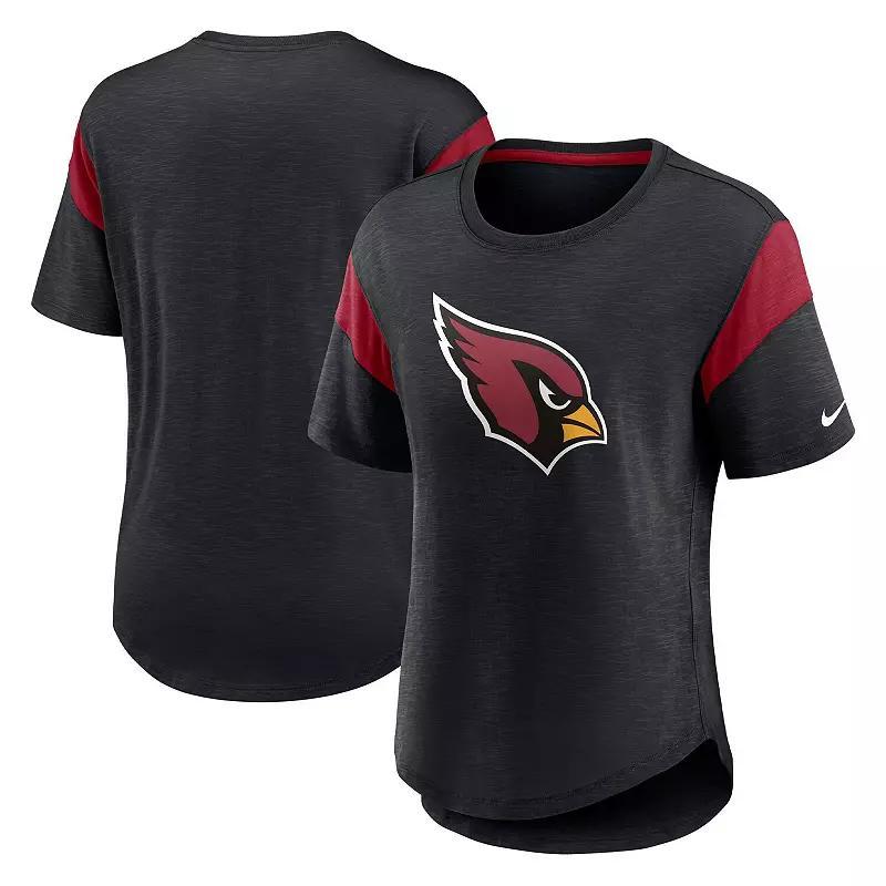 Womens Nike Heather Black Arizona Cardinals Primary Logo Fashion Top Product Image