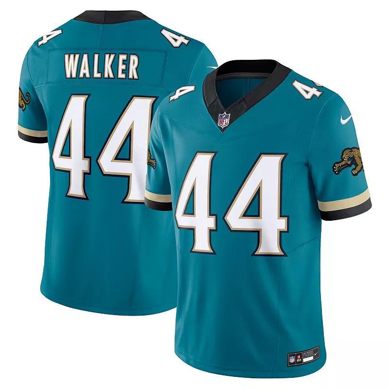 Men's Nike Travon Walker Teal Jacksonville Jaguars Prowler Throwback Vapor F.U.S.E. Limited Jersey, Size: 2XL, Blue Product Image