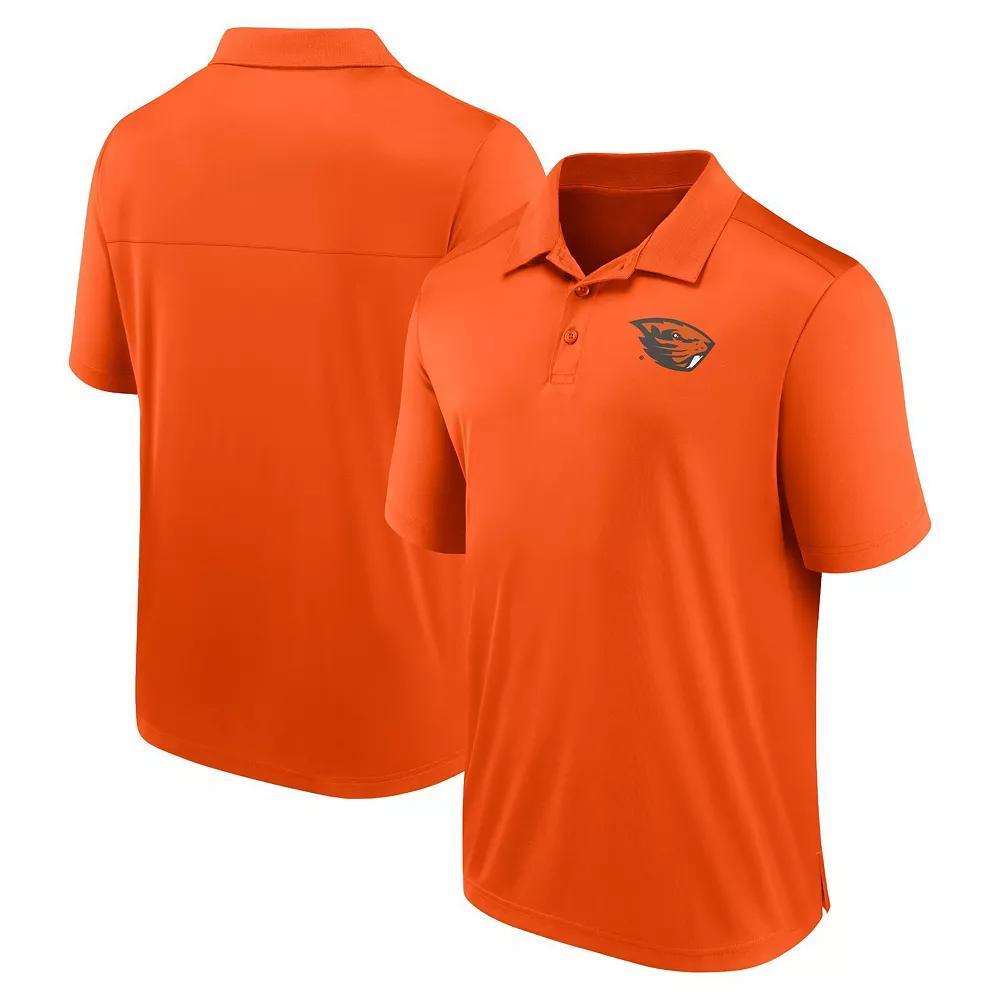 Men's Fanatics Branded Orange Oregon State Beavers Left Side Block Polo, Size: XL Product Image